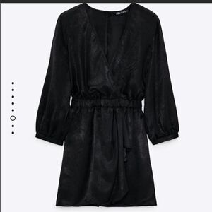 Zara - Black Satin Romper - a only worn once
